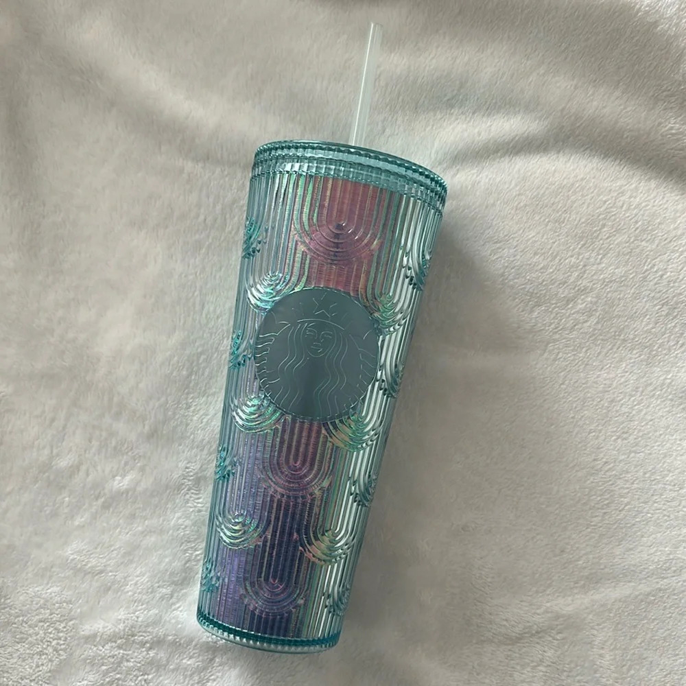 Starbucks Iridescent 24 oz Tumbler 🩵🌈